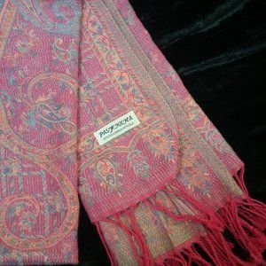 Pink & Paisley Pashmina